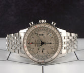 Breitling 42mm Navitimer Chronograph Silver Dial Steel Men's Watch A23322